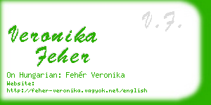 veronika feher business card