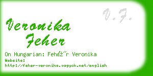 veronika feher business card